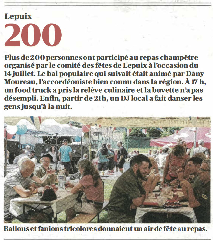 repas champetre